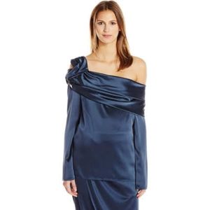 NWT Baja East One-Shoulder Satin Top